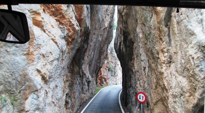 carretera a la calobra en mallorca