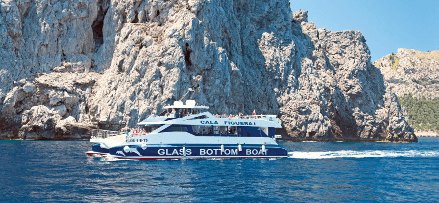 barco fondo de cristal en Alcudia