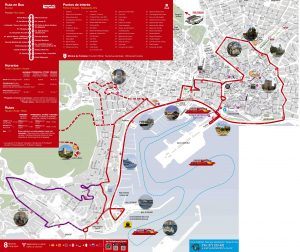 mapa bus turistico