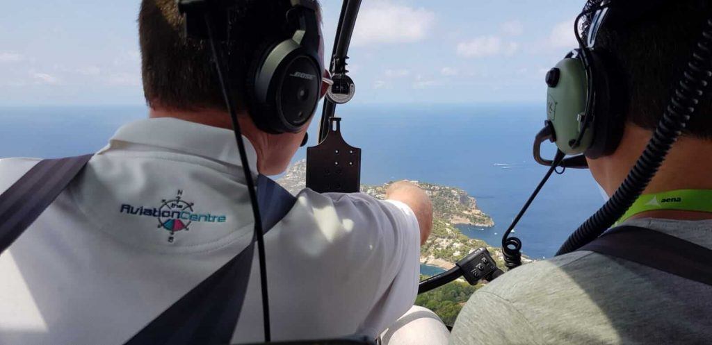 vuelo en helicóptero en Mallorca en noviembre