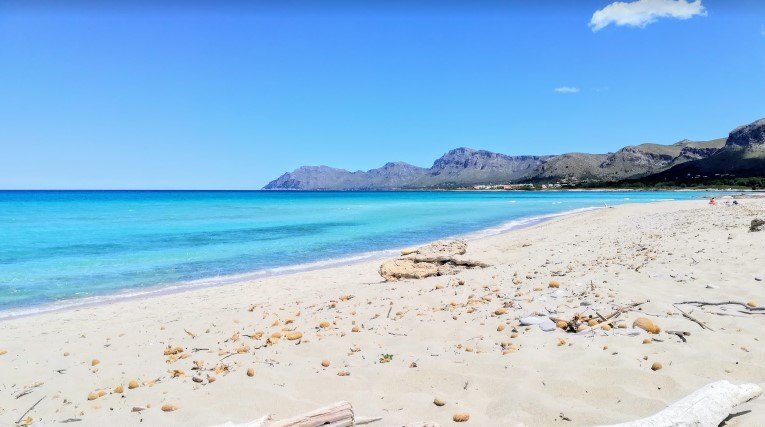 Sa canova beach in Mallorca