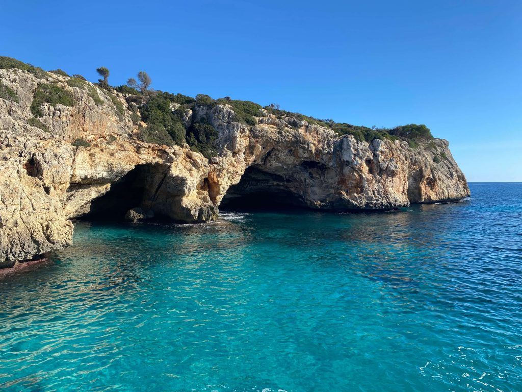 marine caves in cala varques