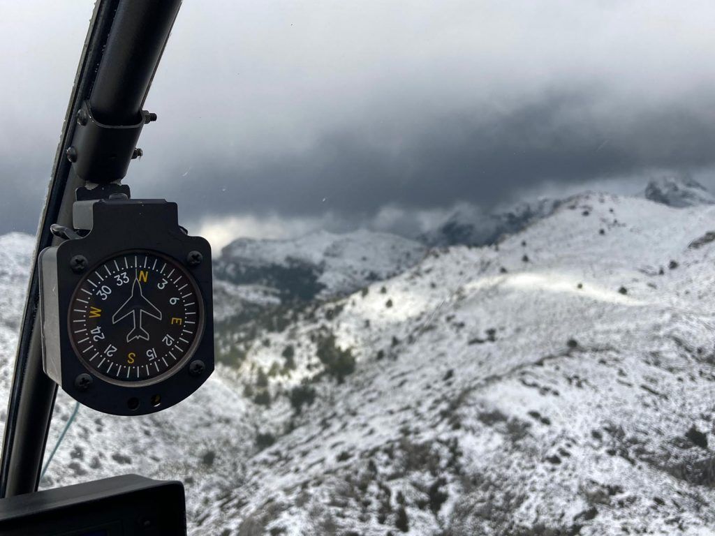 Vuelo en helicóptero para ver la nieve en Mallorca