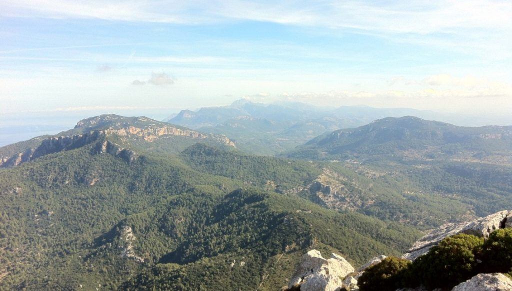 Vistas desde la cima del Puig de Galatzo