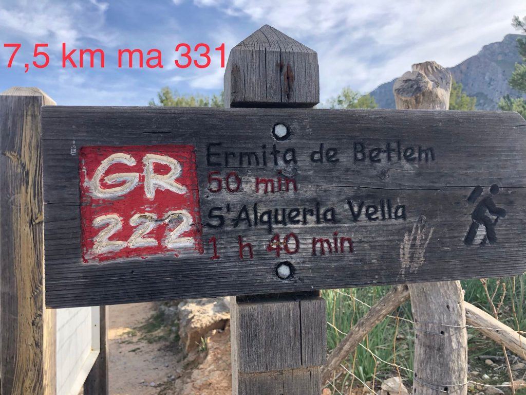 inicio de la ruta a la ermita de Betlem