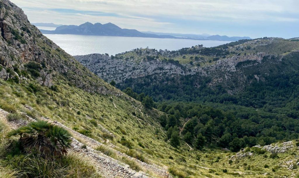 Route des Abstiegs zur Cala Murta