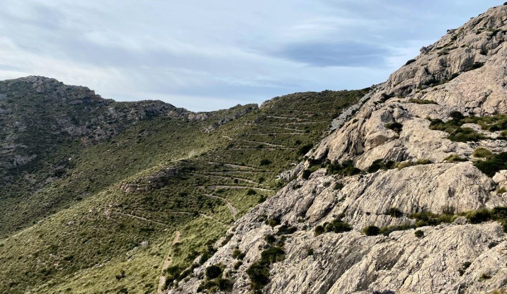 Ruta de la excursión por el antiguo camino del faro