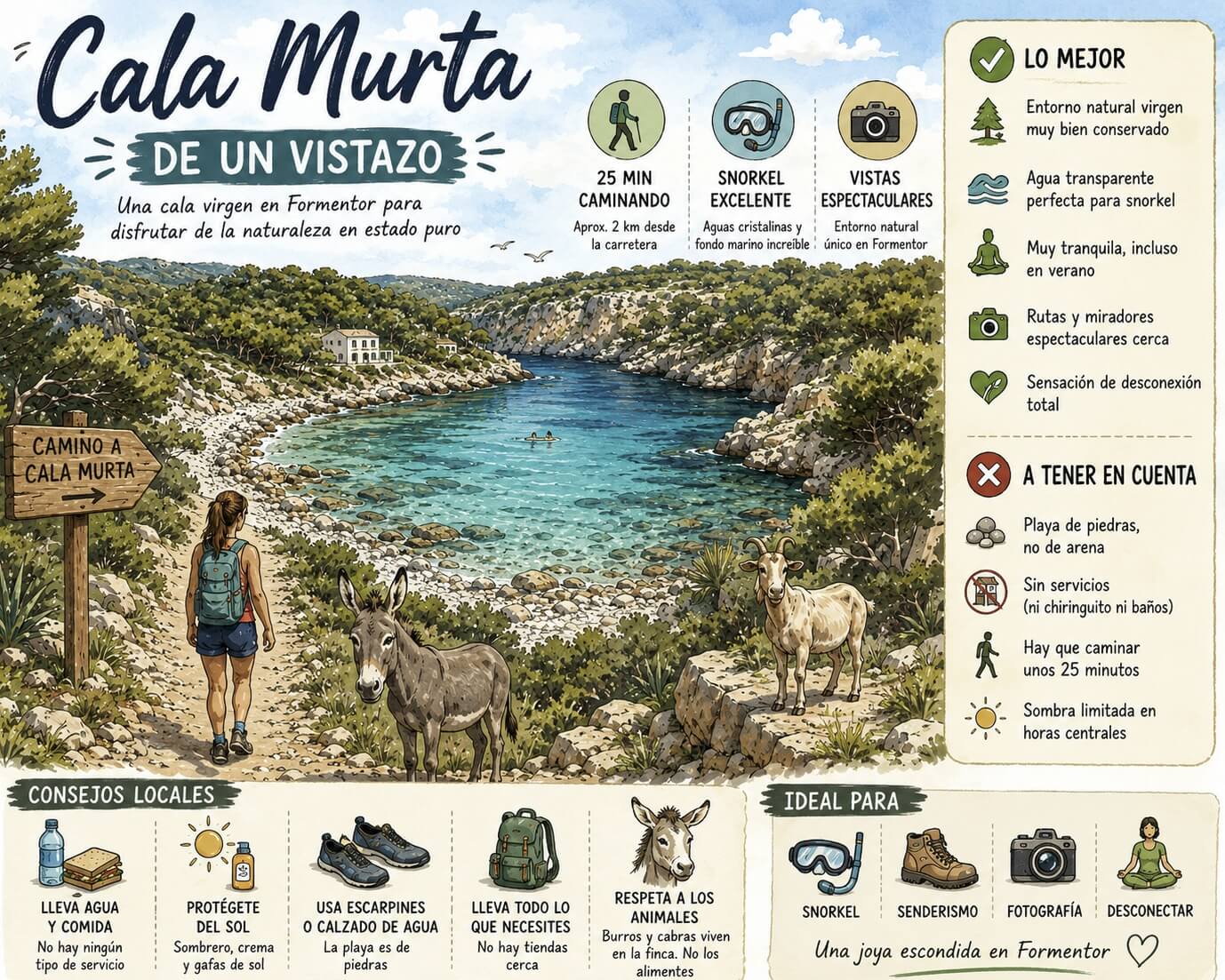 cala murta en mallorca de un vistazo