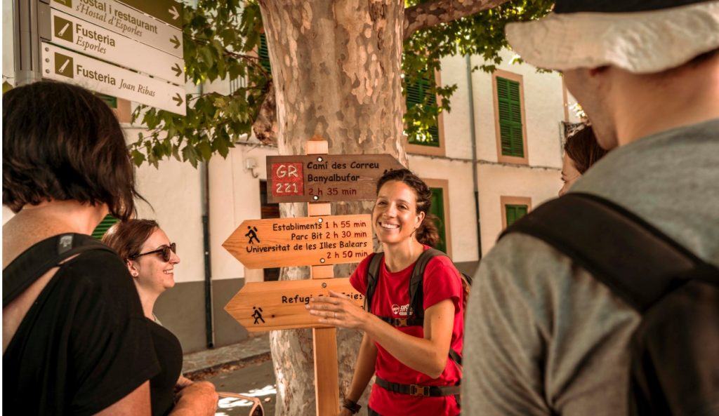 inicio de la excursión en Esporles