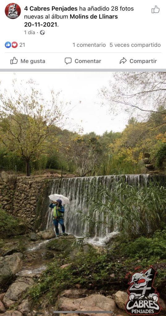 Molins den Llinars: saltos de agua