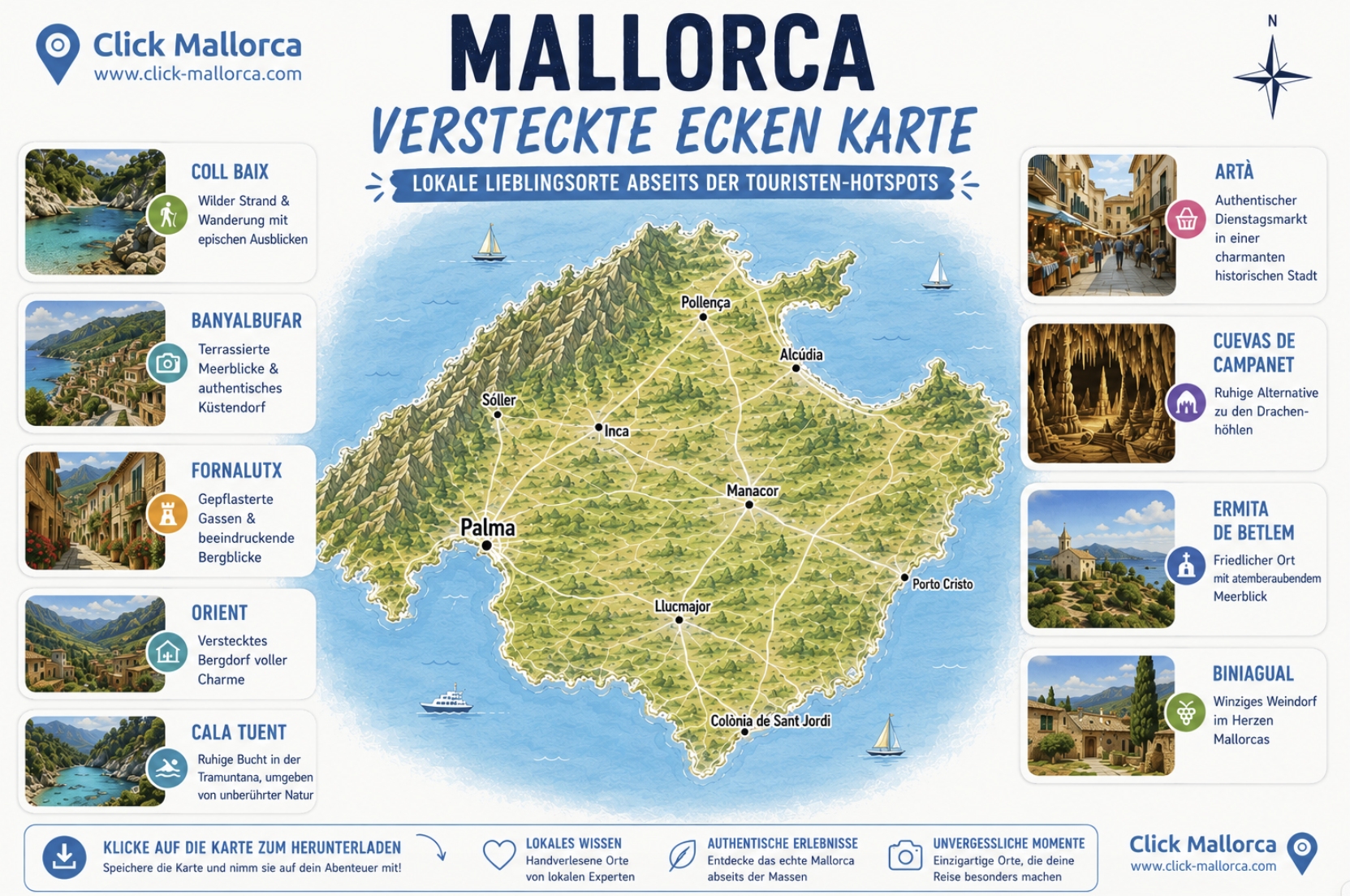 Mallorca Versteckte Orte abseits der Touristenmassen
