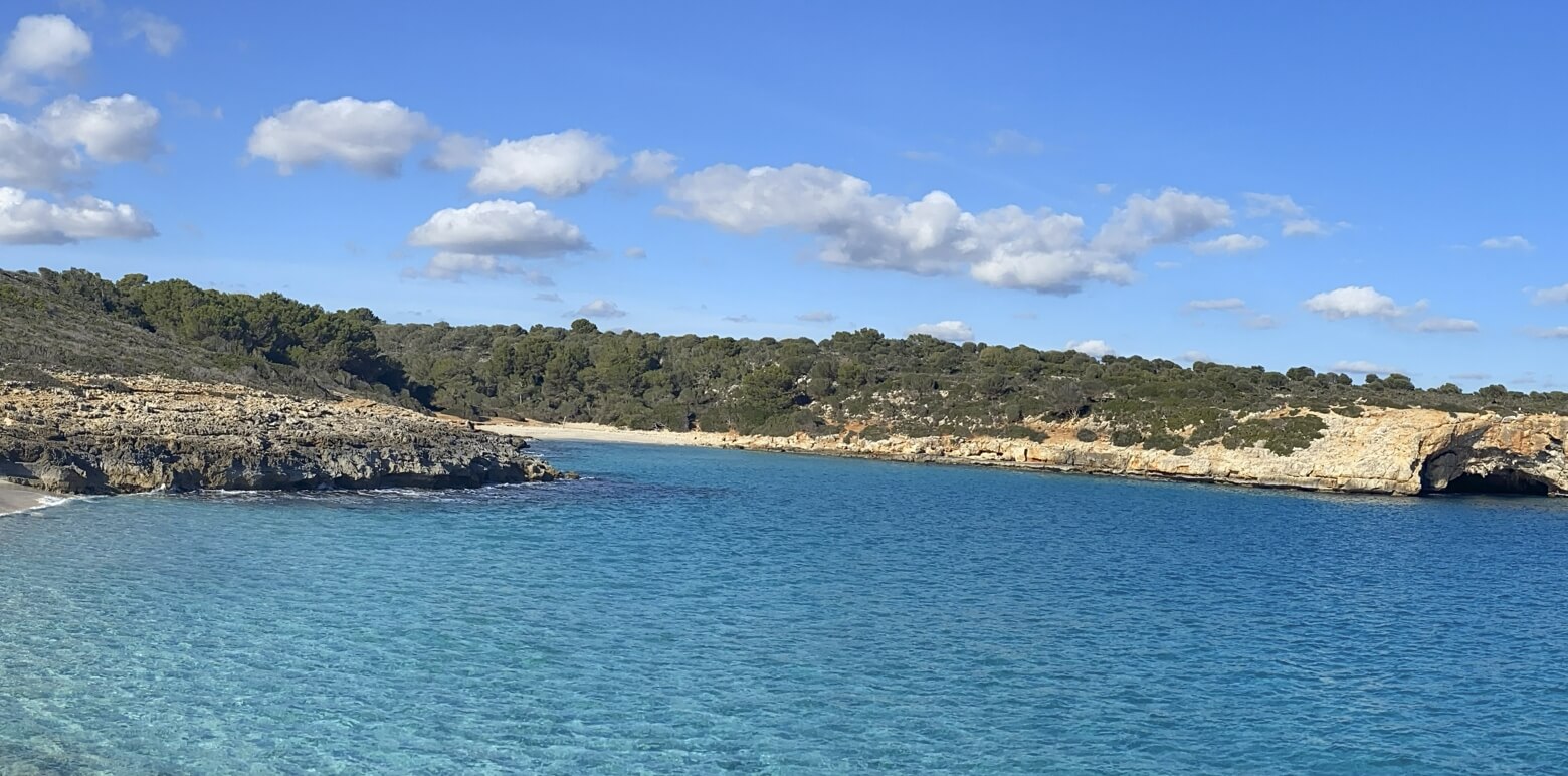 Cala Varques cove in Mallorca with turquoise water and natural surroundings