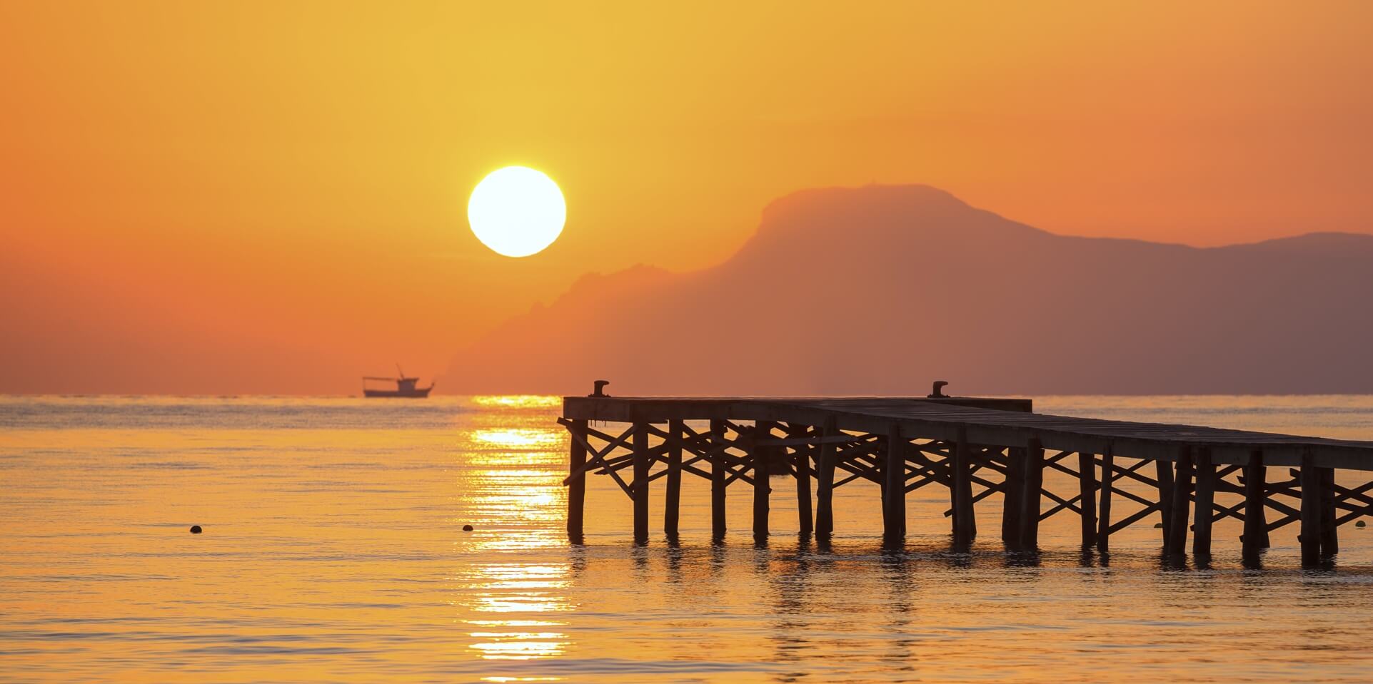 playa de muro beach at sunset