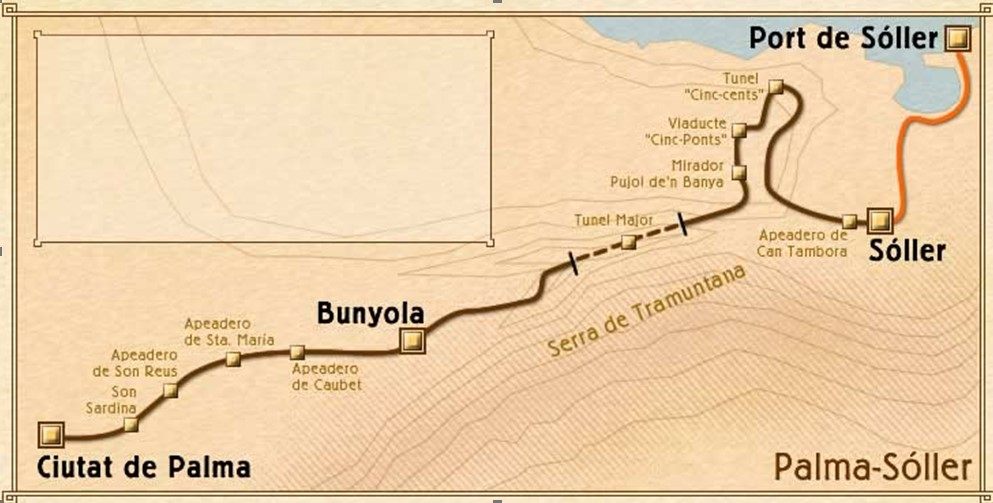 Soller Bahn ab Palma Fahrplan