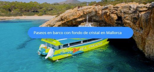 paseos en barco con fondo de cristal en mallorca