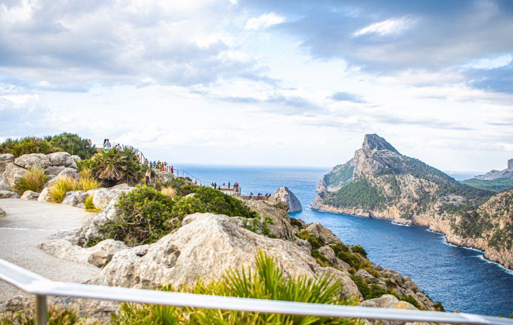 vistas de Formentor en Mallorca en octubre