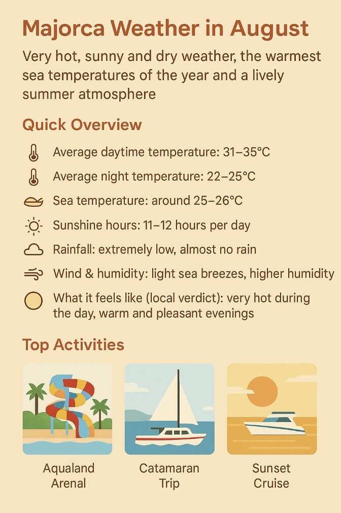 majorca weather august