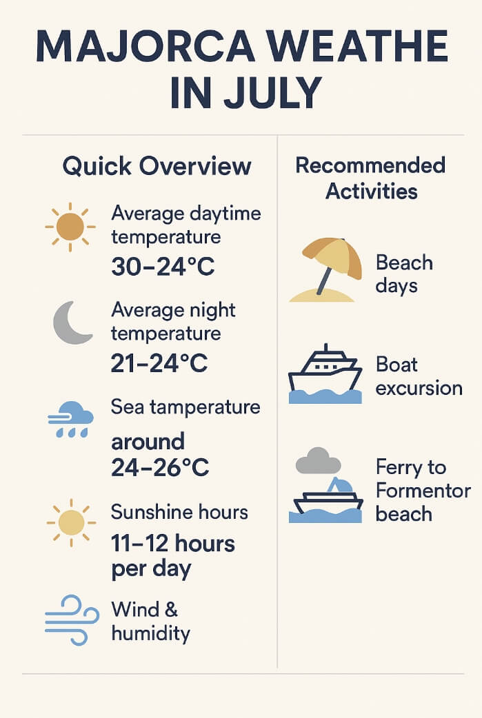 majorca weather july