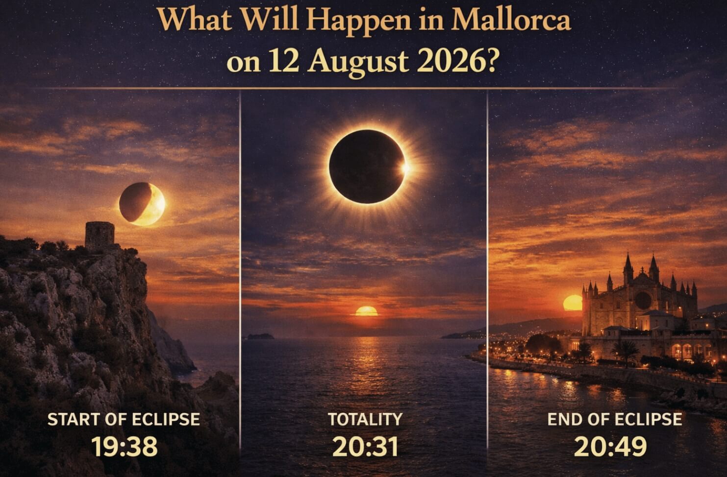 mallorca solar eclipse timeline