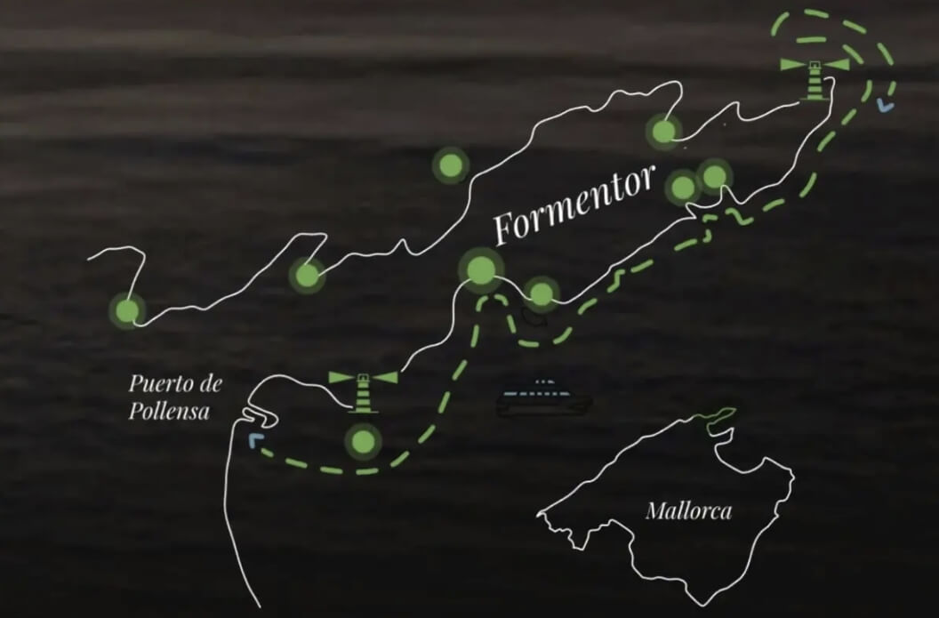 the route by sea to see the solar eclipse