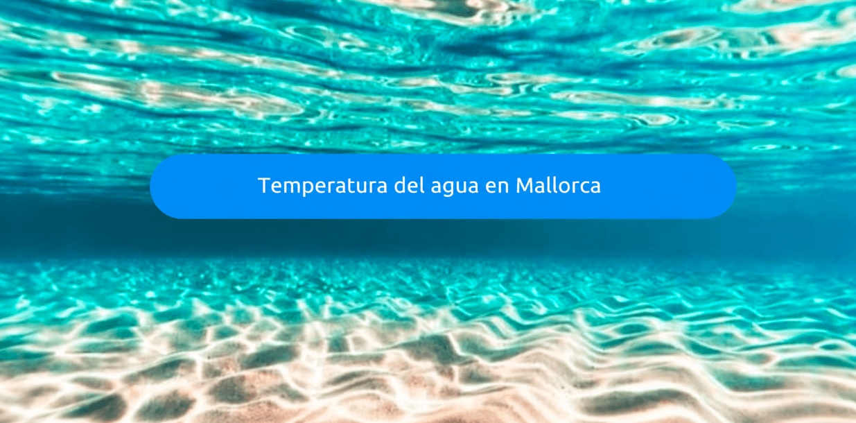 Temperatura del agua en Mallorca: imagen submarina de las aguas cristalinas del mar Mediterráneo.